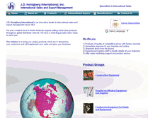 Tablet Screenshot of jdhintl.com